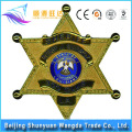 La insignia de Sharped del Pin de la estrella del metal de la oferta de la fabricación de China